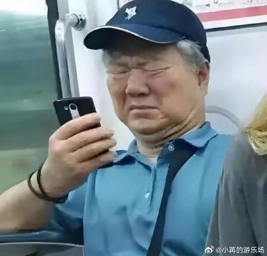 王大爷皱眉看手机